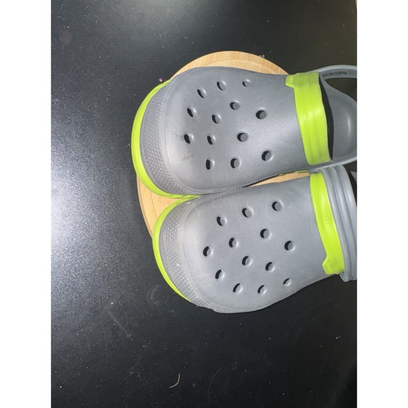 Crocs All Terrain‎ Size 12 Men Gray And Green EUC - Picture 3 of 7